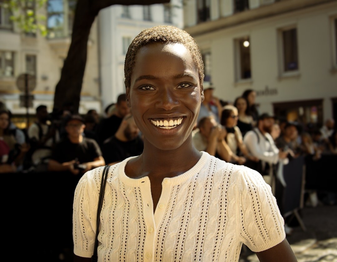 successful actress smiling