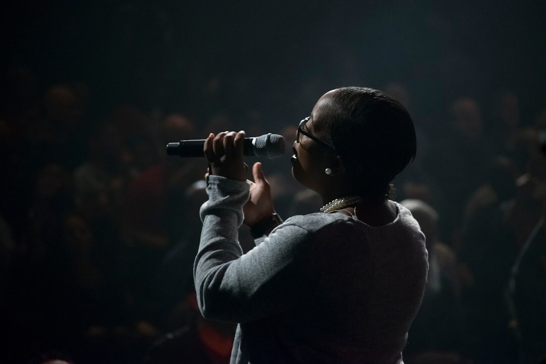 singer on stage